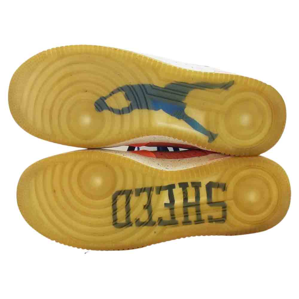 NIKE ナイキ 624185-800 AIR FORCE 1 HIGH CMFT PRM RW QS RASHEED WALLACE エアフォース1 ハイ CMFT プレミアム ラシード ウォーレス オレンジ系 27.5cm【中古】