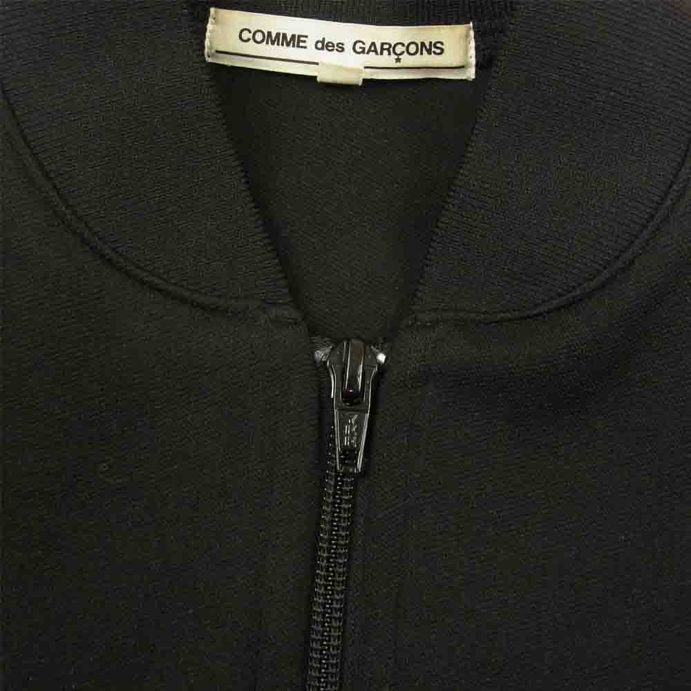 COMME des GARCONS コムデギャルソン OI-T002 本ライン エステルジャージー トラックジャケット ブラック系 L【中古】
