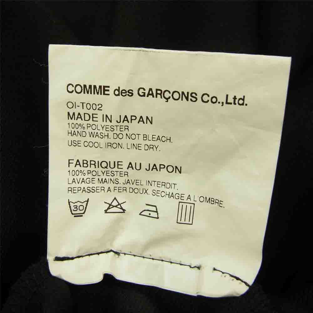 COMME des GARCONS コムデギャルソン OI-T002 本ライン エステルジャージー トラックジャケット ブラック系 L【中古】