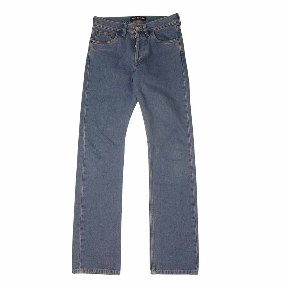 BALENCIAGA バレンシアガ 17AW 486112 TSB06 ボタンフライ デニムパンツ  インディゴブルー系 29【中古】