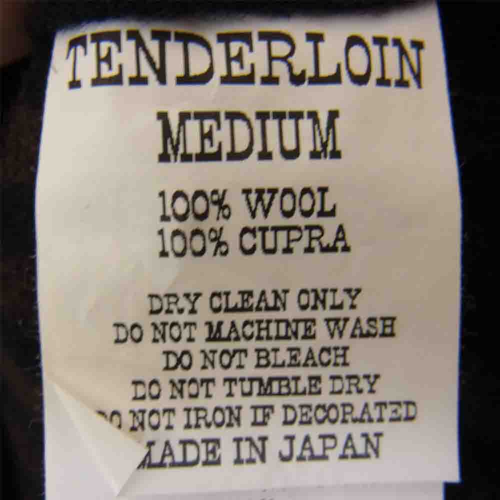 TENDERLOIN テンダーロイン T-STRIPE WOOL SHT オープンカラー ストライプ ウール 長袖 シャツ ブラウン系 M【中古】