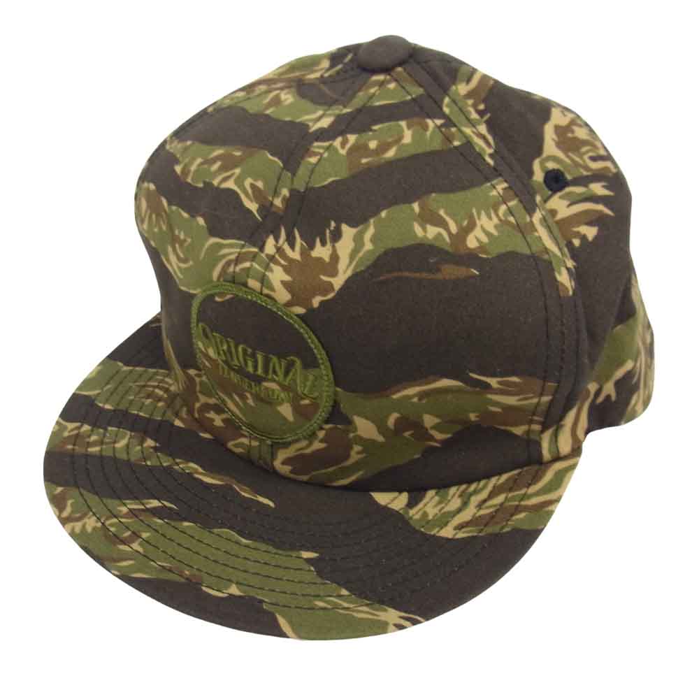 TENDERLOIN テンダーロイン T-TRUCKER CAP タイガーカモ トラッカー キャップ カーキ系 ONE SIZE【中古】