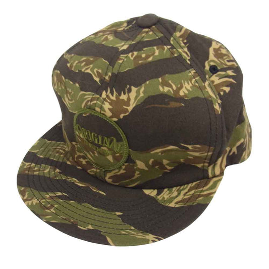 TENDERLOIN テンダーロイン T-TRUCKER CAP タイガーカモ トラッカー キャップ カーキ系 ONE SIZE【中古】