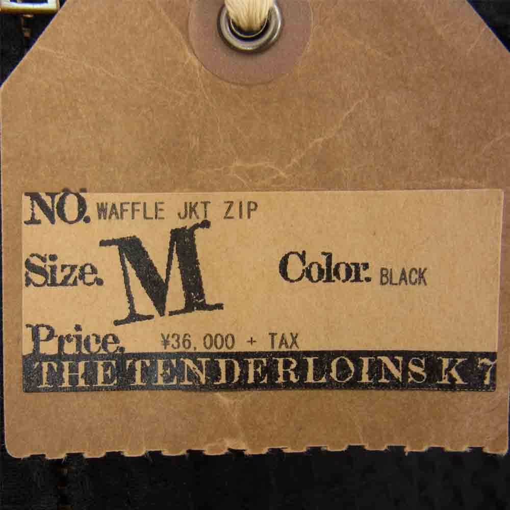 TENDERLOIN テンダーロイン 14SS T-WAFFLE JKT ZIP ワッフル ジャケット ブラック ブラック系 M【中古】