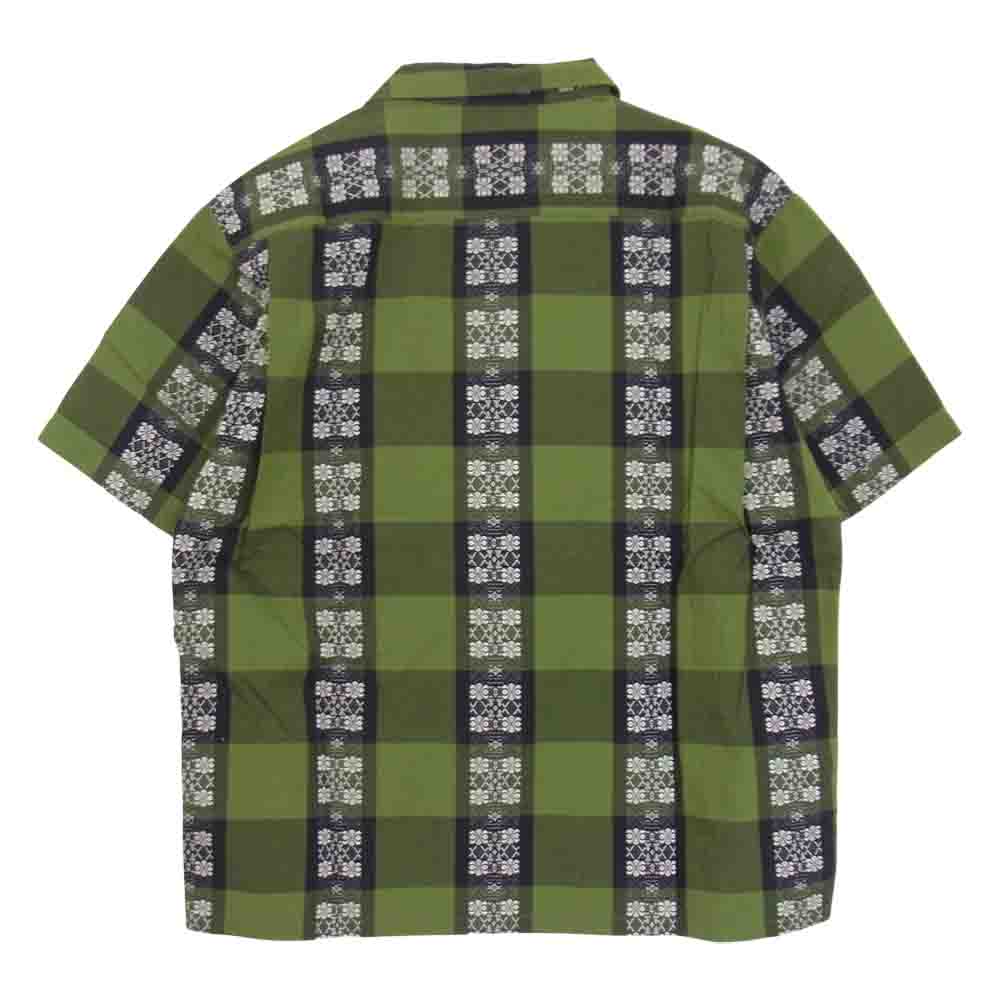 TENDERLOIN テンダーロイン CHECKED SHT S/S チェック 半袖 シャツ グリーン系 M【新古品】【未使用】【中古】