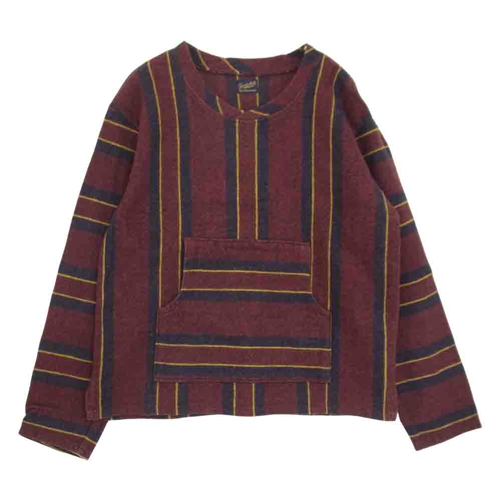TENDERLOIN テンダーロイン T-BAJA ストライプ ブランケット プルオーバー ジャケット エンジ系 M【中古】