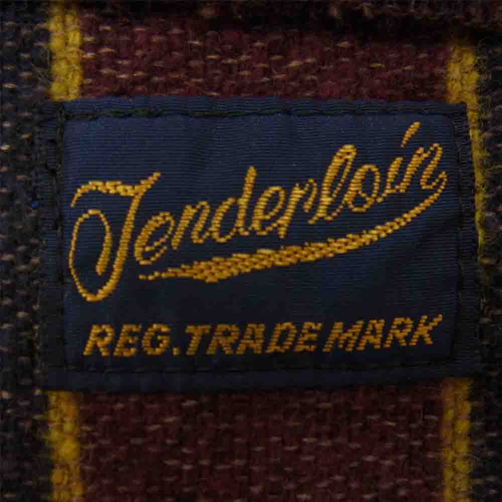 TENDERLOIN テンダーロイン T-BAJA ストライプ ブランケット プルオーバー ジャケット エンジ系 M【中古】
