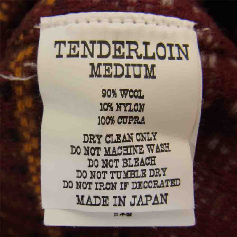 TENDERLOIN テンダーロイン T-INDIAN CPO JKT インディアン CPO シャツ ジャケット エンジ系 M【美品】【中古】