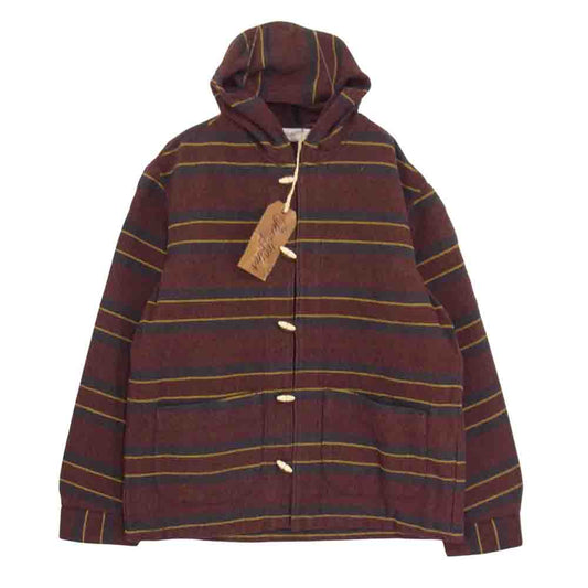 TENDERLOIN テンダーロイン T-BLANKET PARKA トグルボタン ブランケット パーカー エンジ系 M【新古品】【未使用】【中古】