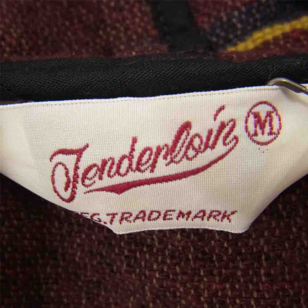 TENDERLOIN テンダーロイン T-BLANKET PARKA トグルボタン ブランケット パーカー エンジ系 M【新古品】【未使用】【中古】