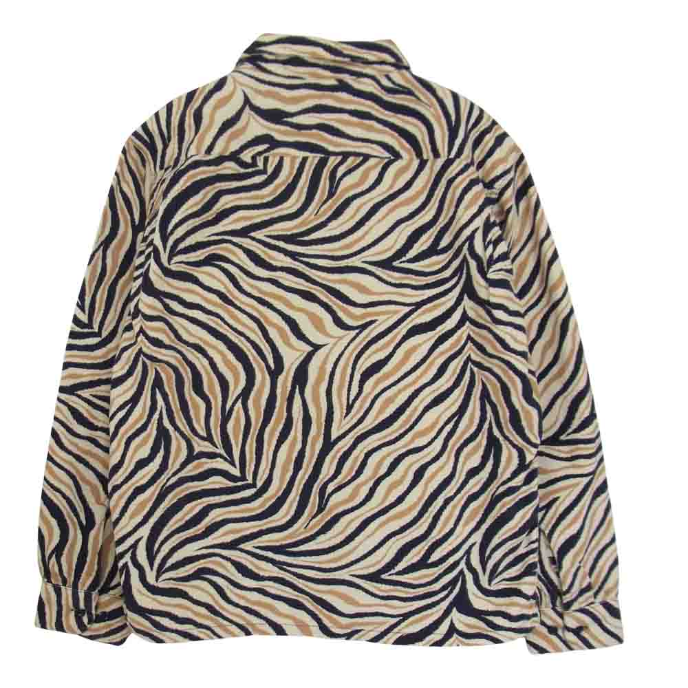TENDERLOIN テンダーロイン T-CORDUROY SHT A コーデュロイ オープンカラー シャツ ゼブラ ベージュ系 M【美品】【中古】