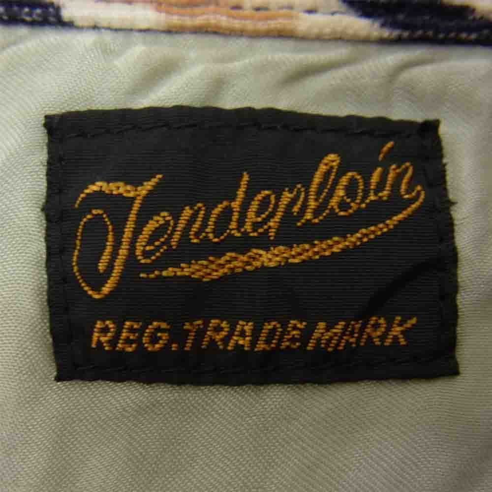 TENDERLOIN テンダーロイン T-CORDUROY SHT A コーデュロイ オープンカラー シャツ ゼブラ ベージュ系 M【美品】【中古】