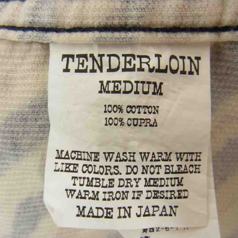 TENDERLOIN テンダーロイン T-CORDUROY SHT A コーデュロイ オープンカラー シャツ ゼブラ ベージュ系 M【美品】【中古】