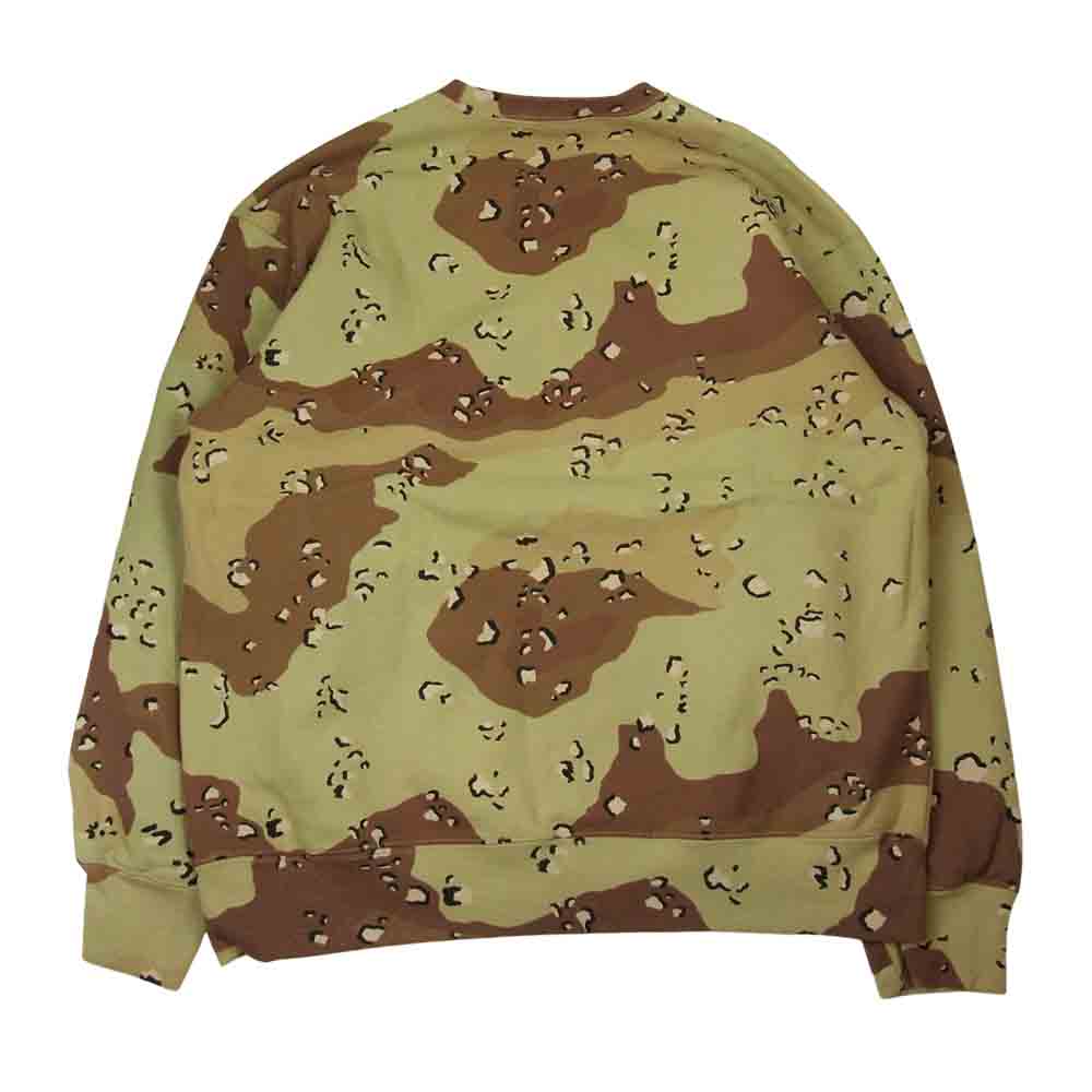 Supreme シュプリーム 20AW Futura Logo Crewneck Sweater  Chocolate Chip Camo フューチュラ ロゴ クルーネック スウェット  ブラウン系 L【美品】【中古】
