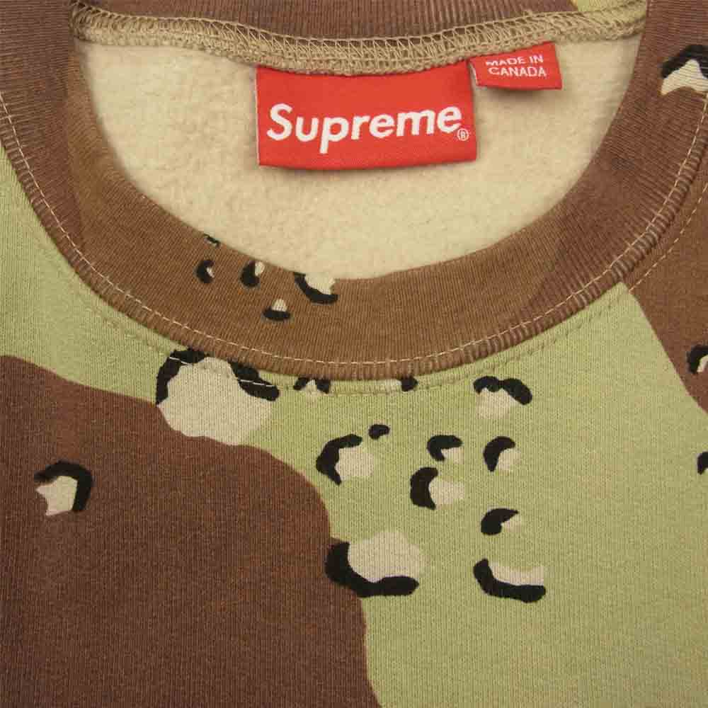 Supreme シュプリーム 20AW Futura Logo Crewneck Sweater  Chocolate Chip Camo フューチュラ ロゴ クルーネック スウェット  ブラウン系 L【美品】【中古】