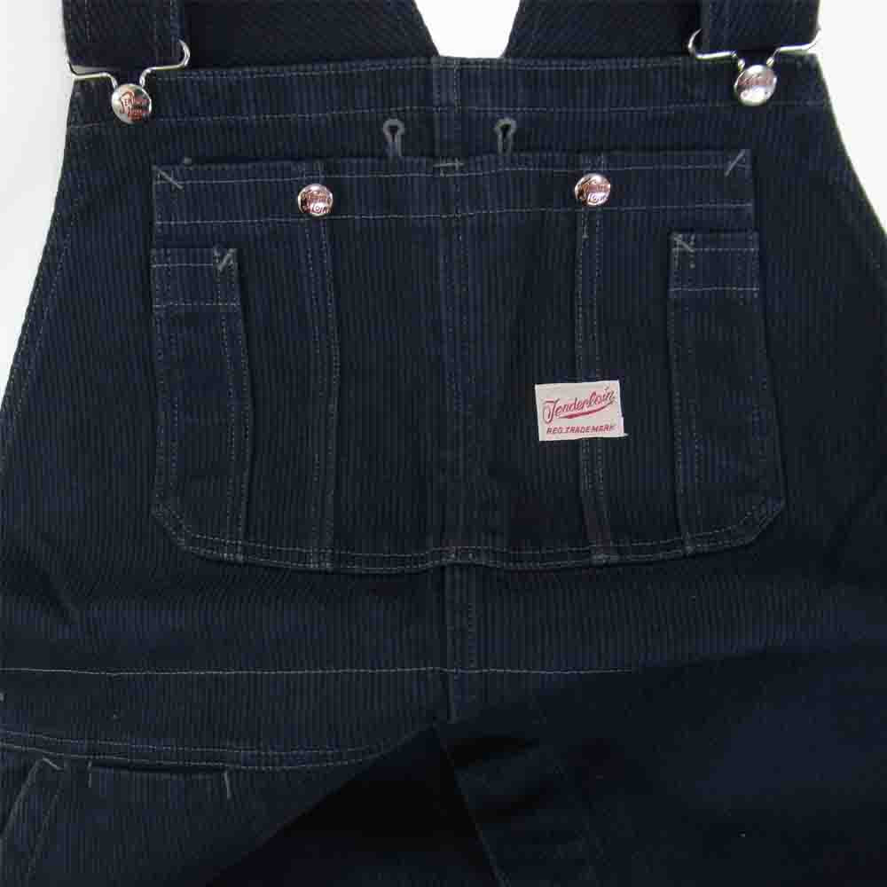 TENDERLOIN テンダーロイン T-OVERALLS C オーバーオール ピケ ネイビー系 L【美品】【中古】