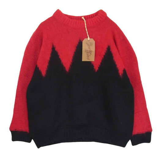TENDERLOIN テンダーロイン T-MOHAIR CREW モヘア クルーネック ニット レッド系 M【新古品】【未使用】【中古】