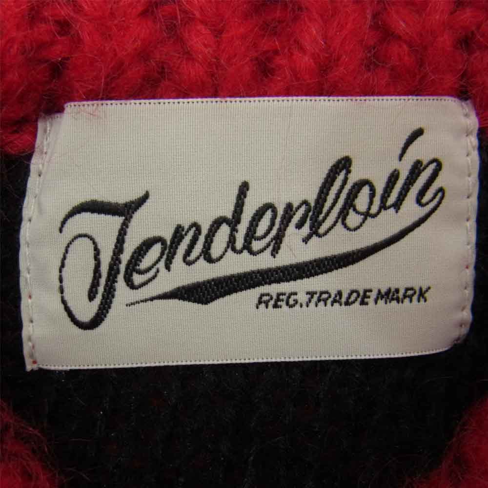 TENDERLOIN テンダーロイン T-MOHAIR CREW モヘア クルーネック ニット レッド系 M【新古品】【未使用】【中古】