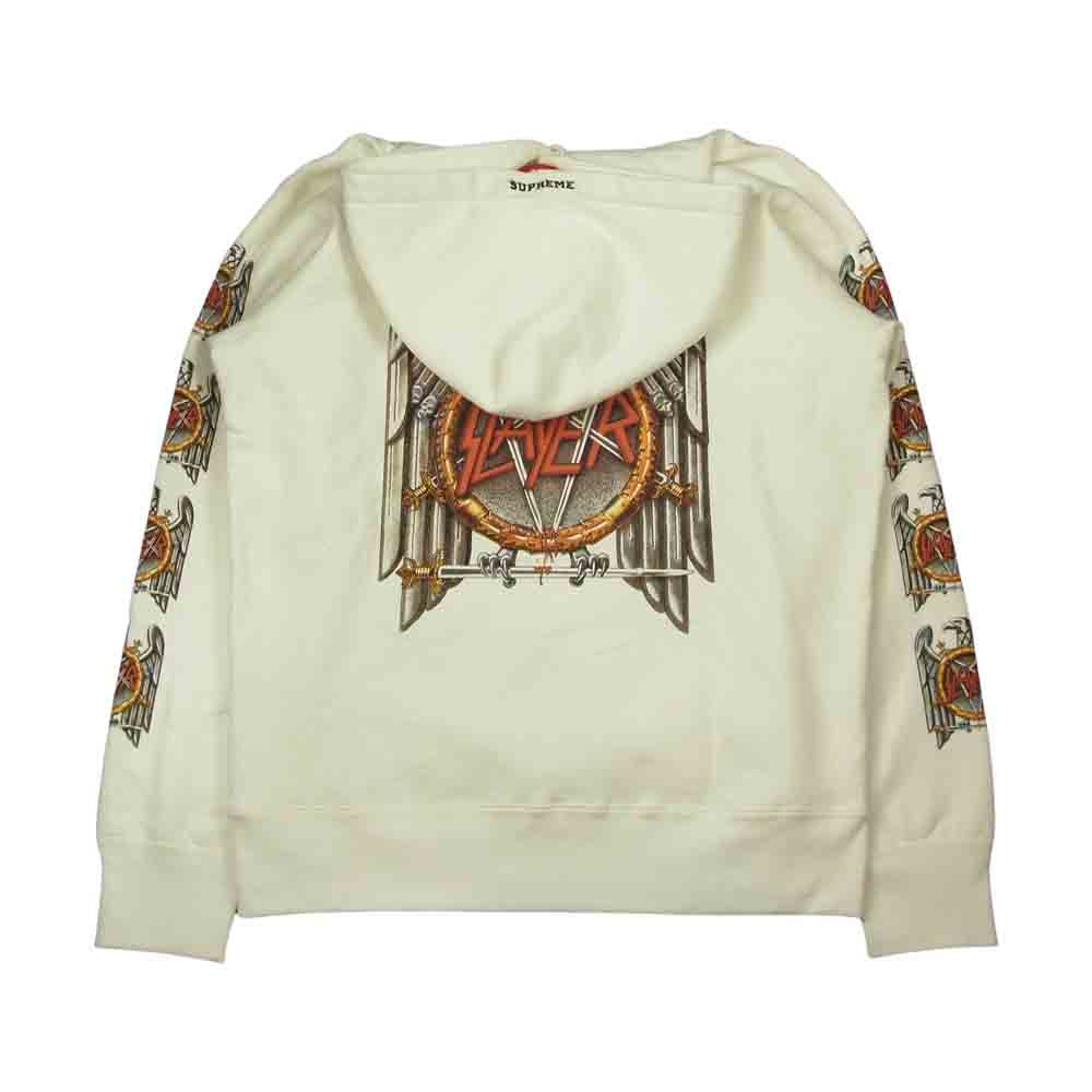Supreme シュプリーム 16AW Slayer Eagle Hooded Sweatshirt スレイヤー イーグル パーカー ホワイト系 M【新古品】【未使用】【中古】