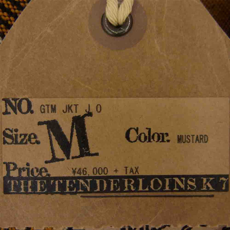 TENDERLOIN テンダーロイン T-GTM JKT ガテマラ ジャケット イエロー系 M【新古品】【未使用】【中古】