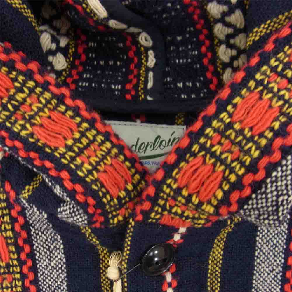 TENDERLOIN テンダーロイン T-NATIVE PARKA SHT ネイティブ メキシカン パーカー シャツ ネイビー系 M【新古品】【未使用】【中古】