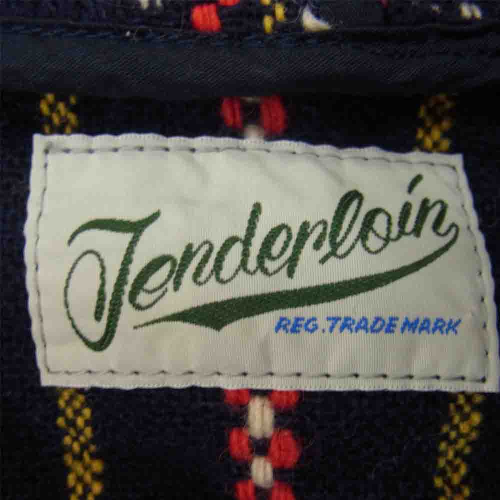 TENDERLOIN テンダーロイン T-NATIVE PARKA SHT ネイティブ メキシカン パーカー シャツ ネイビー系 M【新古品】【未使用】【中古】