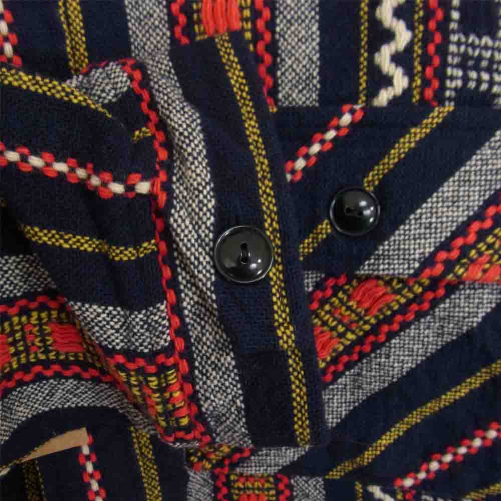 TENDERLOIN テンダーロイン T-NATIVE PARKA SHT ネイティブ メキシカン パーカー シャツ ネイビー系 M【新古品】【未使用】【中古】