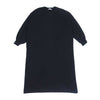 HYKE ハイク 212-12307 LONG-SLV DRESS ロングスリーブ ドレス サイドスリット カットソー ワンピース ブラック系 1【中古】