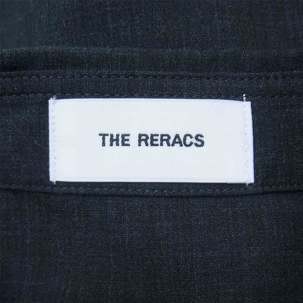 THE RERACS ザリラクス 21AW 21FW-REBL-284L-2-J REGULAR COLLAR A-LINE SHIRT レギュラーカラー Aライン 長袖 ロング シャツ ブラック系 36【美品】【中古】