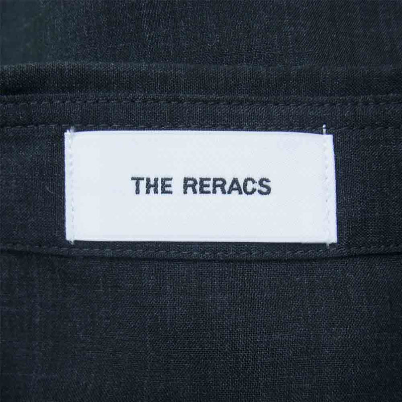 THE RERACS ザリラクス 21AW 21FW-REBL-284L-2-J REGULAR COLLAR A-LINE SHIRT  レギュラーカラー Aライン 長袖 ロング シャツ ブラック系 36【美品】【中古】