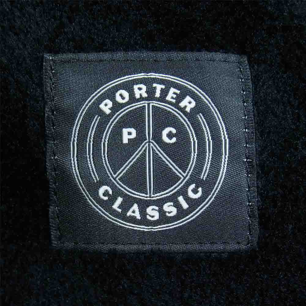 PORTER CLASSIC ポータークラシック Fleece French Jacket ポーラテック フリース フレンチ ジャケット ブラック系 S【美品】【中古】