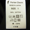 PORTER CLASSIC ポータークラシック 22SS GABARDINE SHIRT JACKET ギャバジン シャツ ジャケット ブラック系 1【極上美品】【中古】