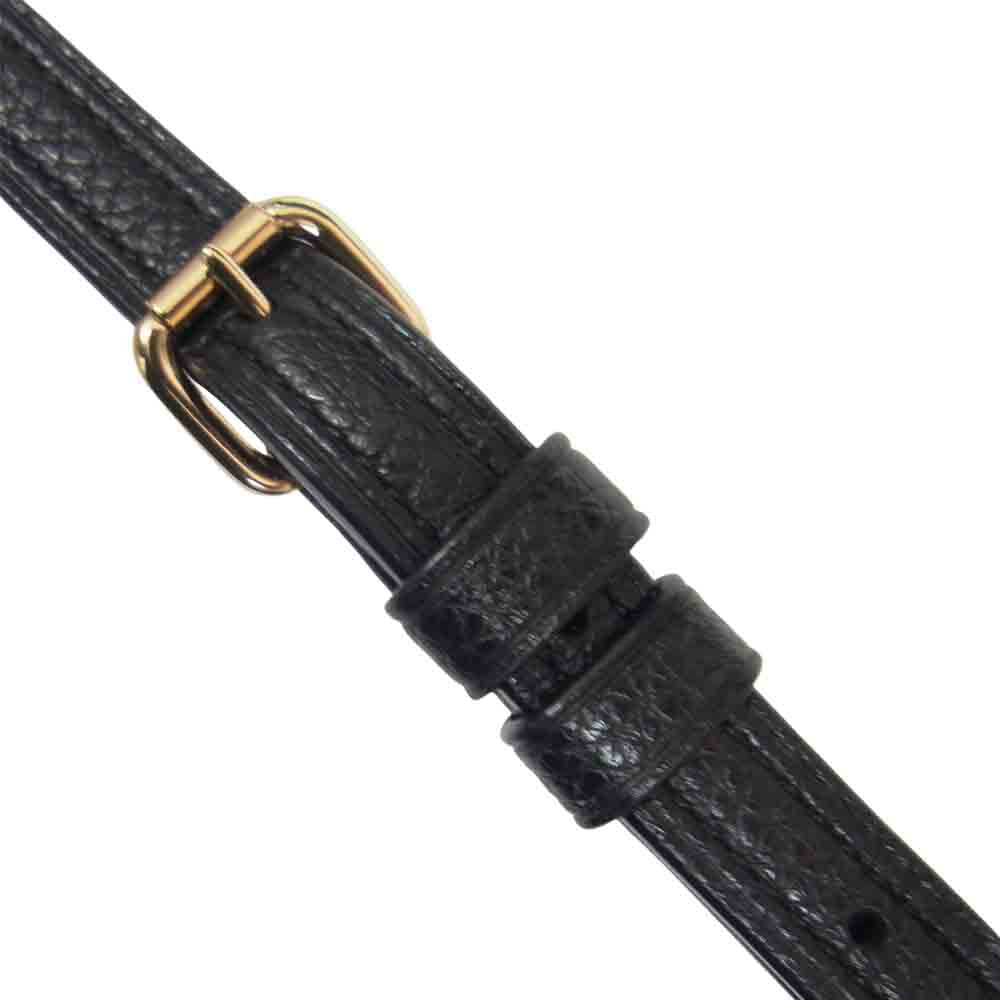 COACH コーチ F28035 レザー ショルダー バッグ ブラック系【中古】