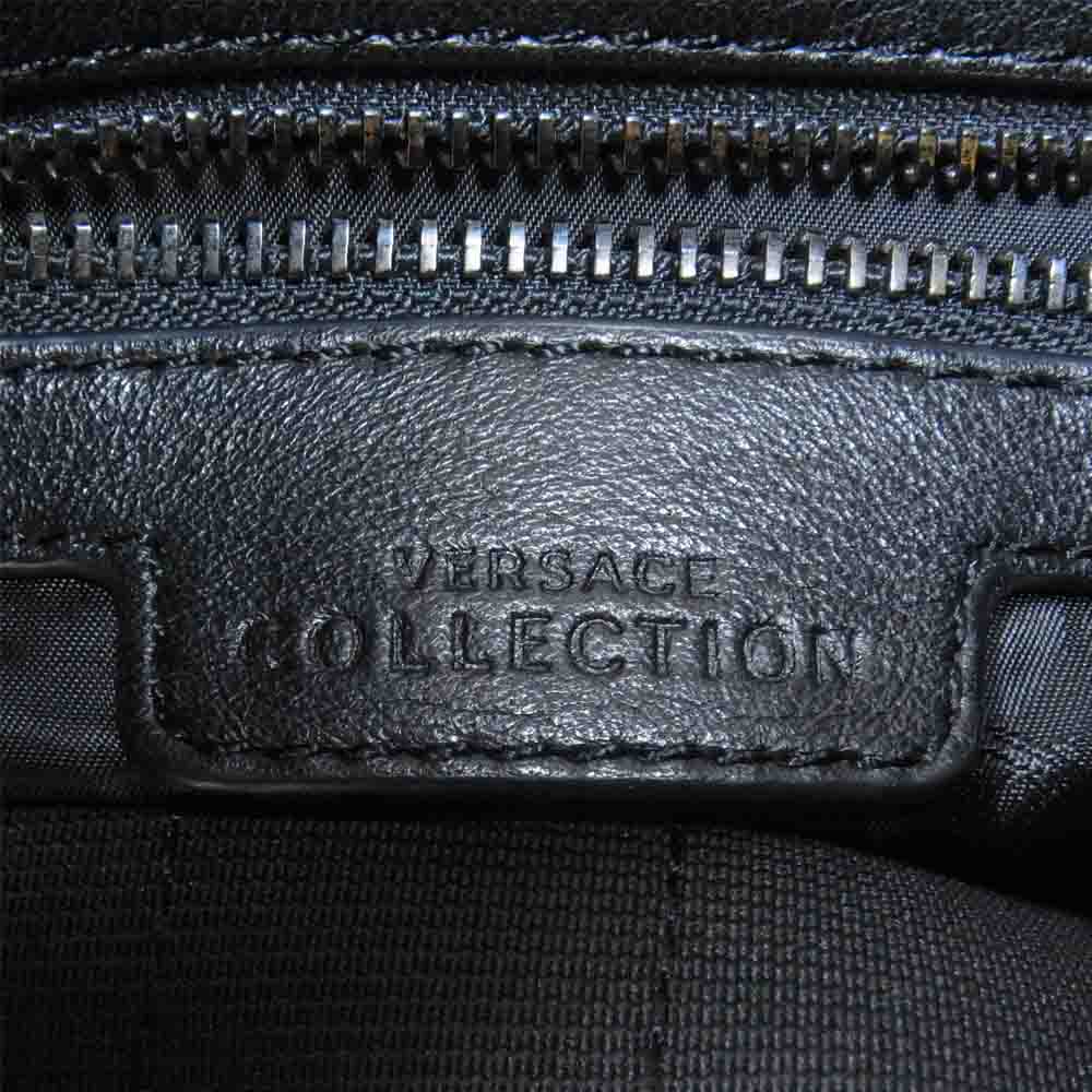 VERSACE ヴェルサーチ メデューサ レザー ショルダー バッグ ブラック系【中古】