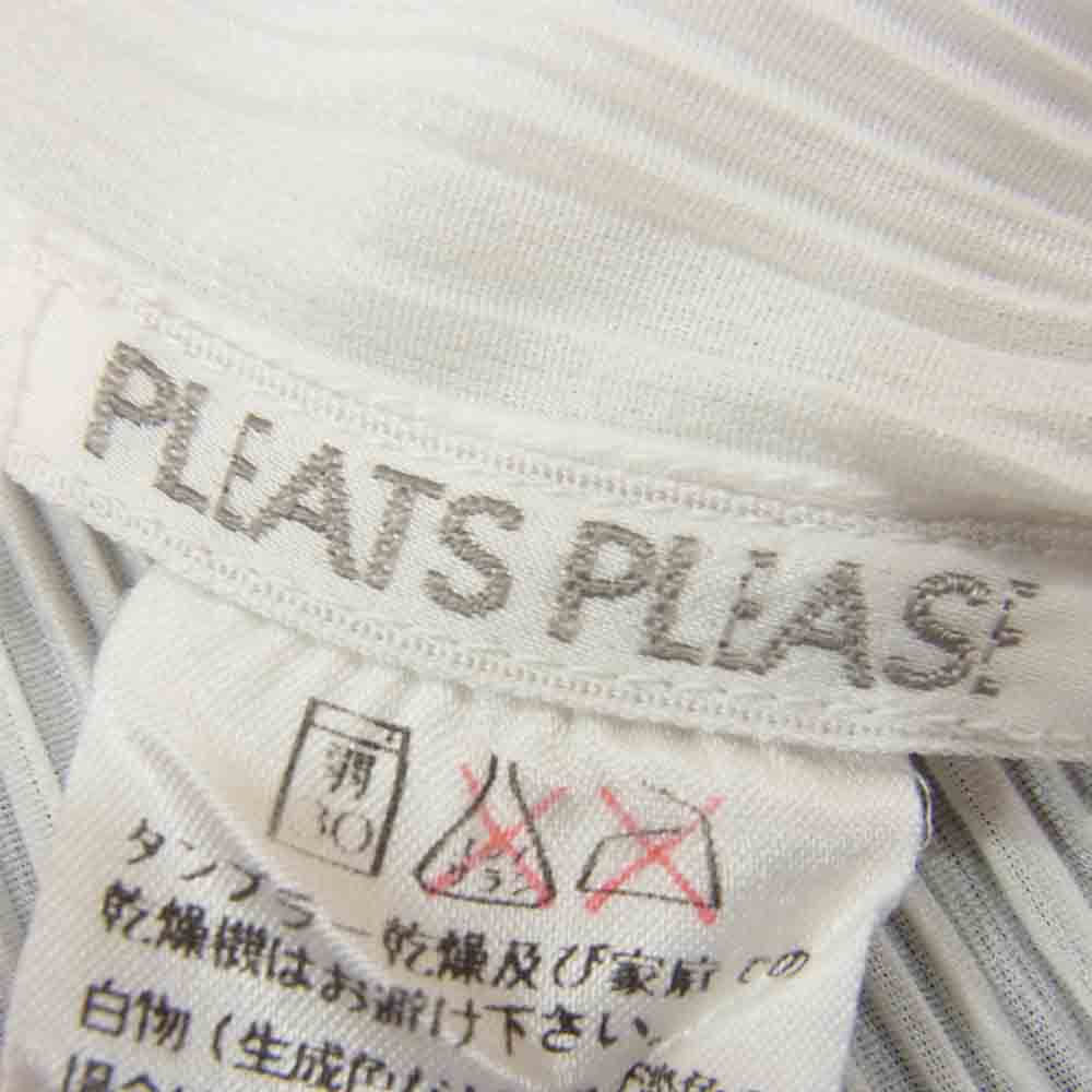 PLEATS PLEASE プリーツプリーズ イッセイミヤケ PP62-JO307 プリーツ加工 カーディガン 白 ホワイト系 3【美品】【中古】