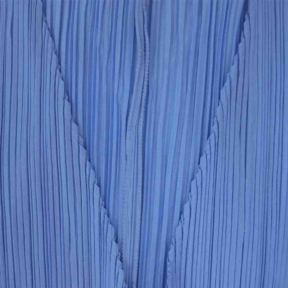 PLEATS PLEASE プリーツプリーズ イッセイミヤケ PP62-JD307 プリーツ加工 カーディガン 青 ブルー系 3【美品】【中古】