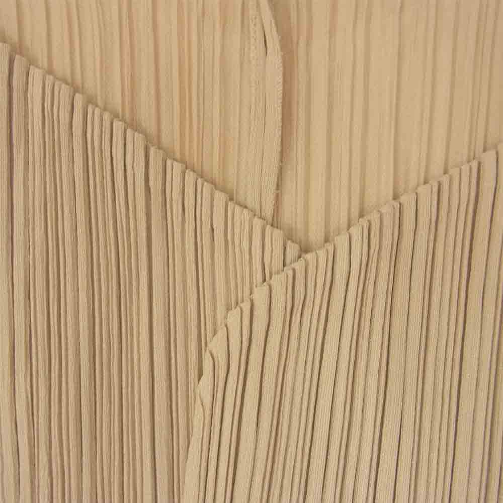 PLEATS PLEASE プリーツプリーズ イッセイミヤケ PP04-JD623 プリーツ加工 カーディガン ベージュ ベージュ系 3【美品】【中古】