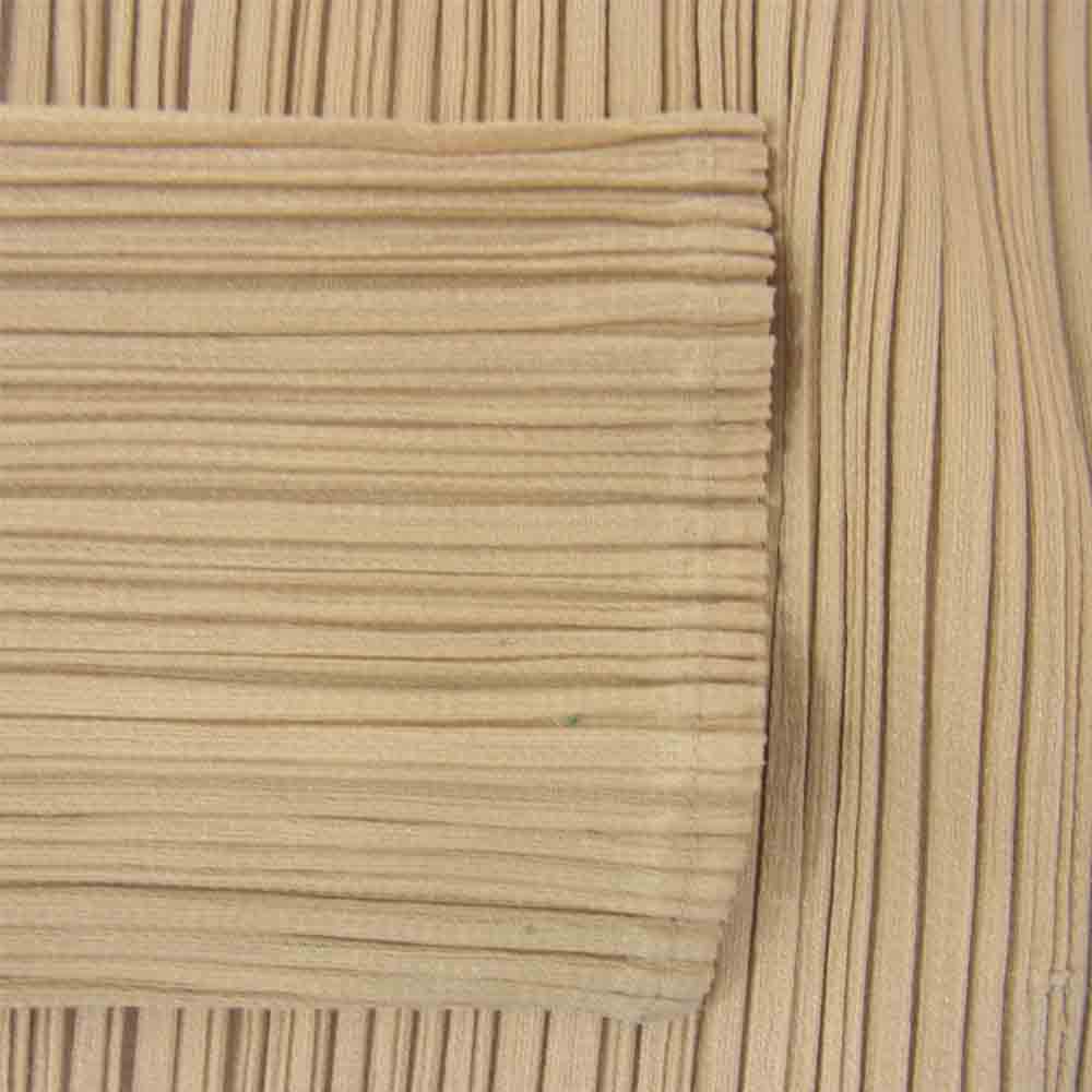 PLEATS PLEASE プリーツプリーズ イッセイミヤケ PP04-JD623 プリーツ加工 カーディガン ベージュ ベージュ系 3【美品】【中古】