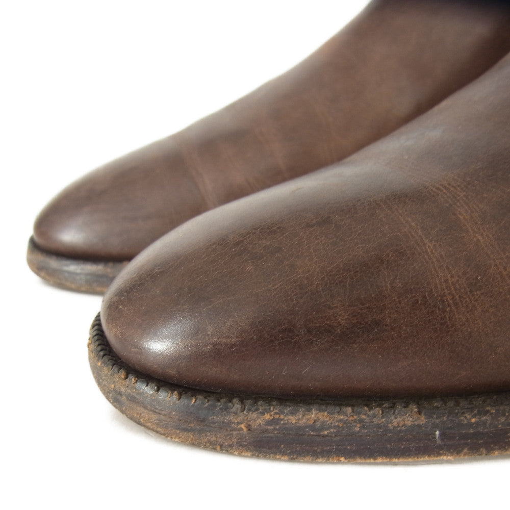 CROCKETT&JONES クロケットアンドジョーンズ BEAMS 別注 CHELSEA チェルシー サイドゴア ブーツ ブラウン系 6 1/2【中古】