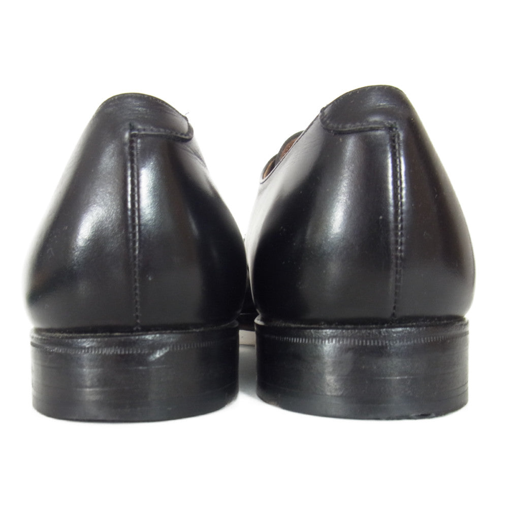 CROCKETT&JONES クロケットアンドジョーンズ HAMPSTEAD シングルモンクストラップ Uチップ シューズ ブラック系 6【中古】