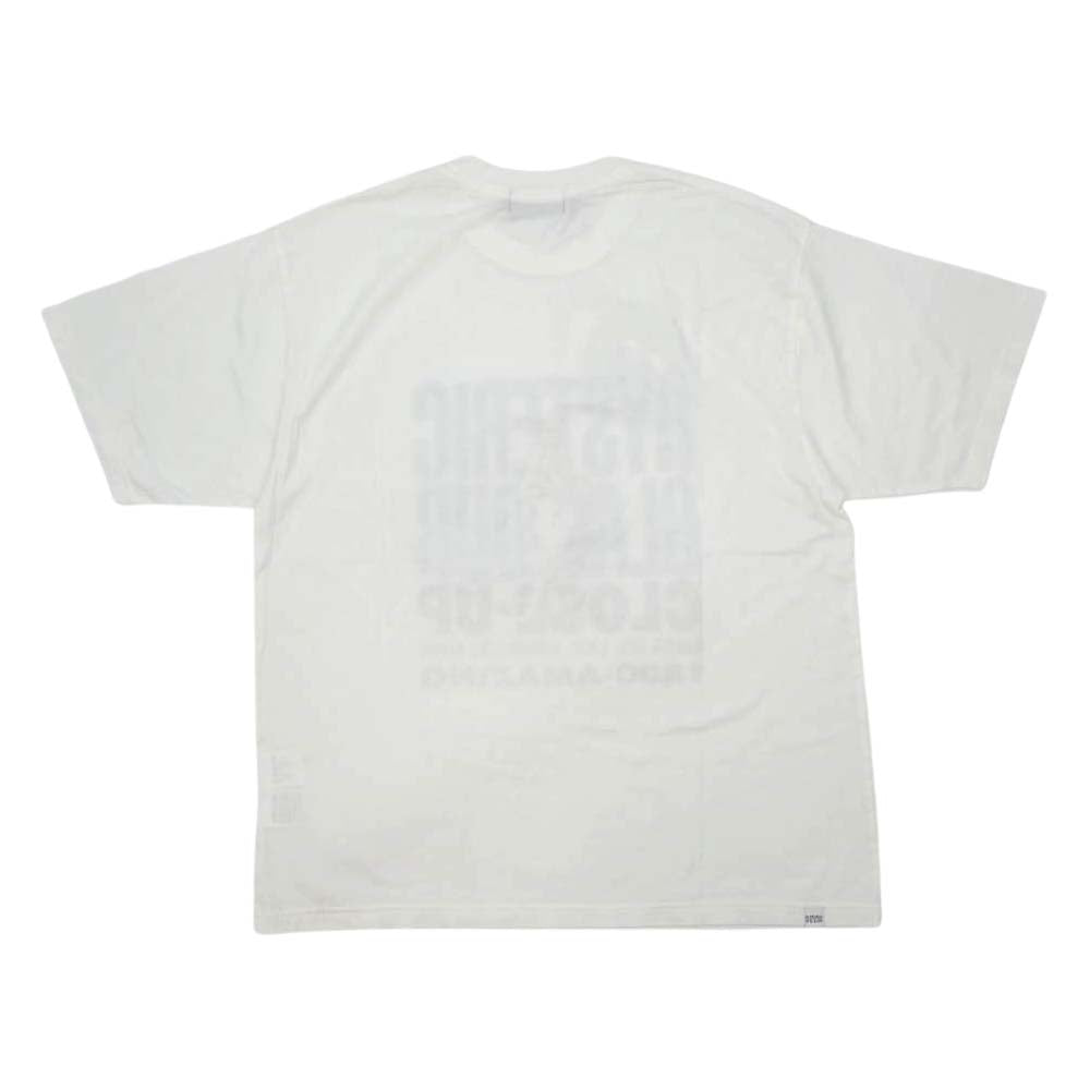 HYSTERIC GLAMOUR ヒステリックグラマー 02221CT35 CLOSE UP プリント Tシャツ ホワイト系 L【極上美品】【中古】