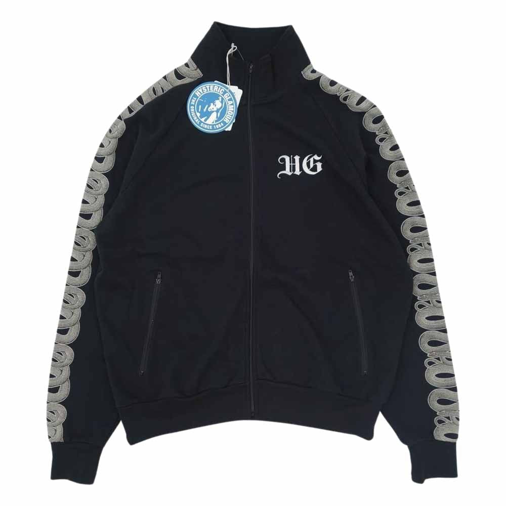 HYSTERIC GLAMOUR ヒステリックグラマー 01221CJ02 SNAKE LOOP ジャンパー トラック ジャケット ブラック系 L【中古】