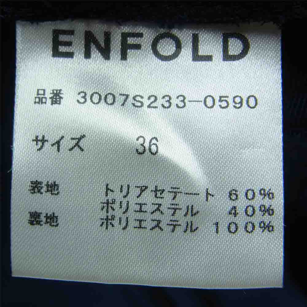 ENFOLD エンフォルド 3007S233-0590 フルレングス オールインワン 半袖 中国製 ダークネイビー系 36【中古】