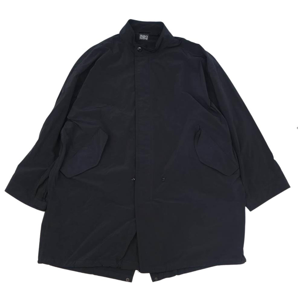 PORTER CLASSIC ポータークラシック SUPER NYLON STRETCH MILITARY COAT スーパーナイロン ストレッチ ミリタリー コート ダークネイビー系 4【中古】