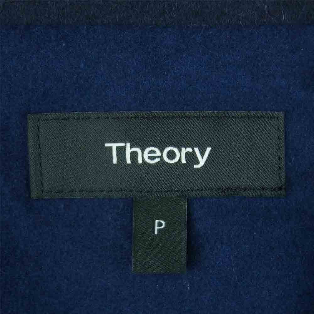 theory セオリー 01-0409604-890-901 ウール スタンドカラー コート 日本製 ダークネイビー系 P【中古】