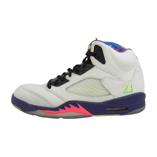 NIKE ナイキ DB3335-100 AIR JORDAN 5 RETRO BEL-AIR Ghost Green エアジョーダン ファイブ マルチカラー系 10.5【中古】