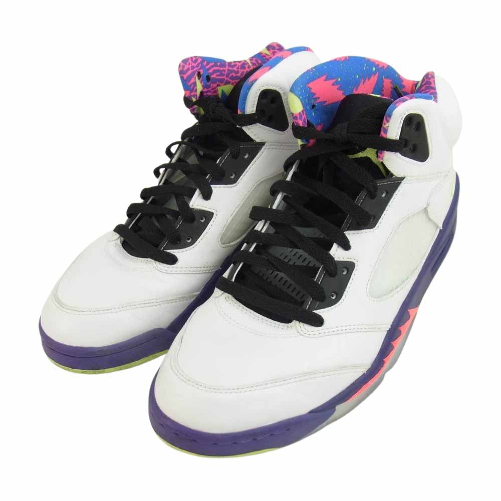 NIKE ナイキ DB3335-100 AIR JORDAN 5 RETRO BEL-AIR Ghost Green エアジョーダン ファイブ マルチカラー系 10.5【中古】
