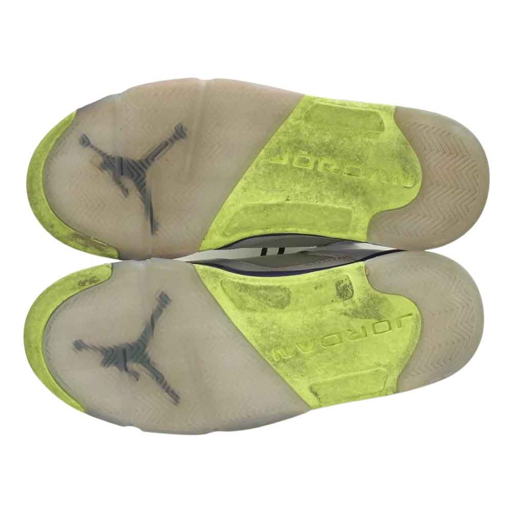 NIKE ナイキ DB3335-100 AIR JORDAN 5 RETRO BEL-AIR Ghost Green エアジョーダン ファイブ マルチカラー系 10.5【中古】