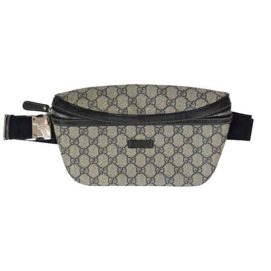 GUCCI グッチ 233269 520981 GGスプリーム ベルトバッグ PVC ネイビー系【中古】