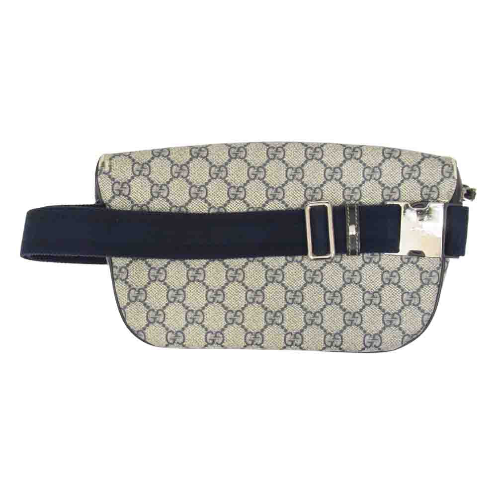 GUCCI グッチ 233269 520981 GGスプリーム ベルトバッグ PVC ネイビー系【中古】